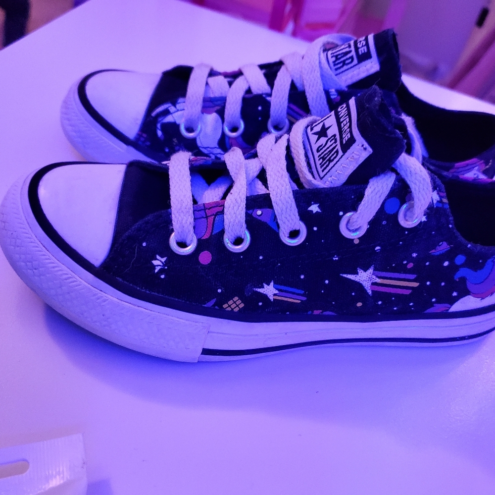 Girls size 13 Unicorn Converse